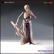 3D Printable Skeleton Warrior 08 by NovaMinis